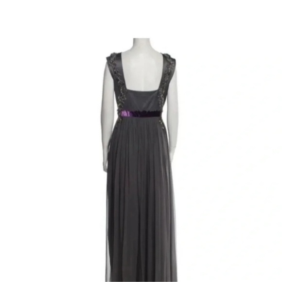 Elegant Gray Embellished Evening Gown Moxi , limited Alberta Foretti Event 8 - Picture 3 of 14